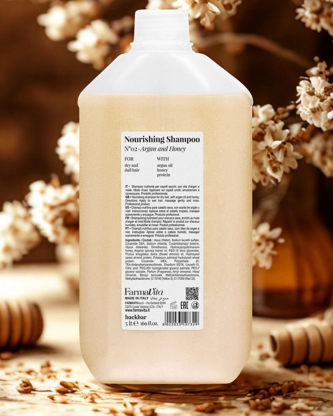 Back Bar Nour Shampoo No.2 Argan and Honey